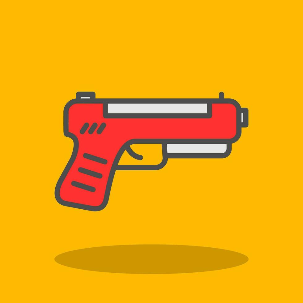 pistola vector icono diseño