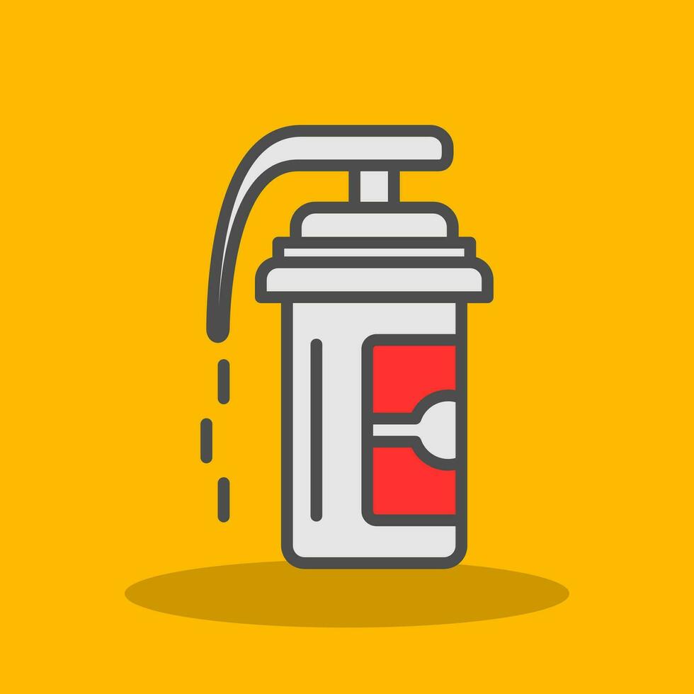 Pepper spray Vector Icon Design