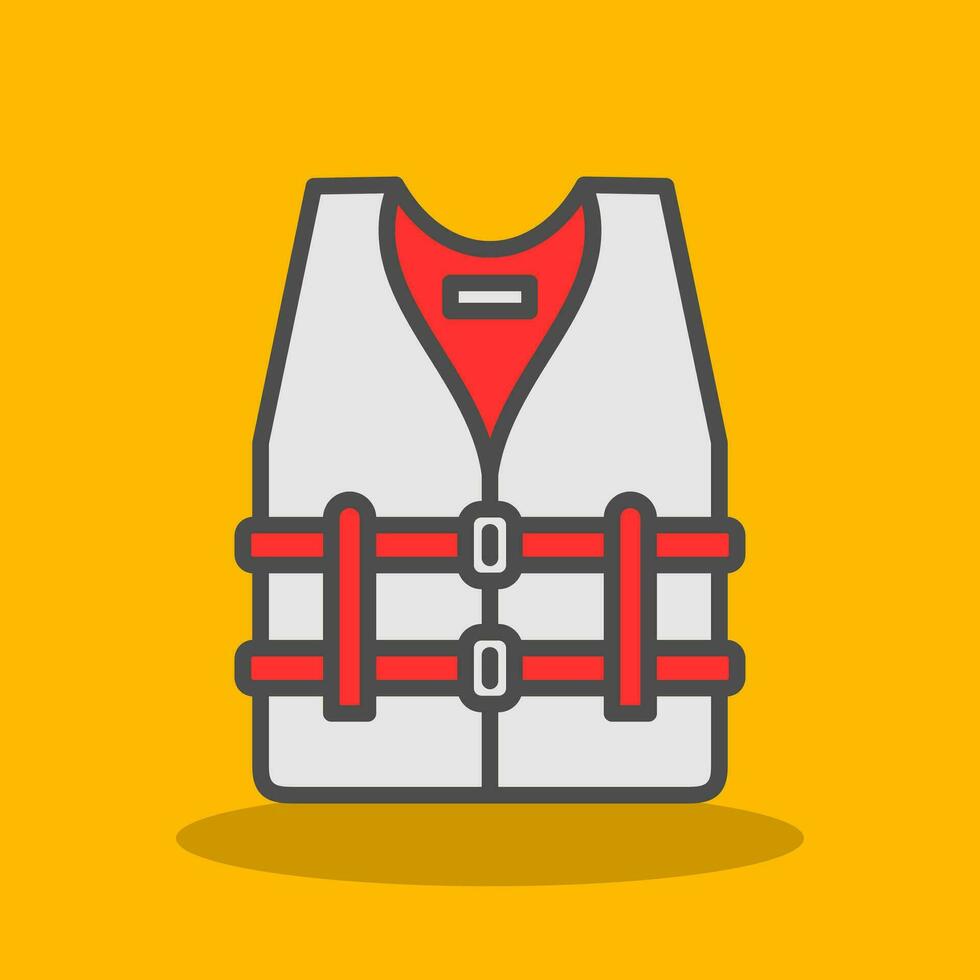 Life vest Vector Icon Design