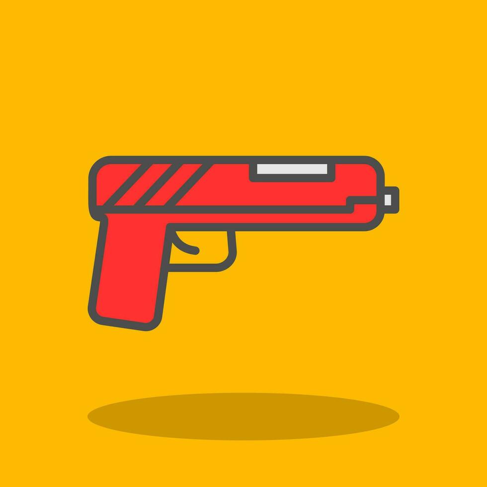 diseño de icono de vector de pistola