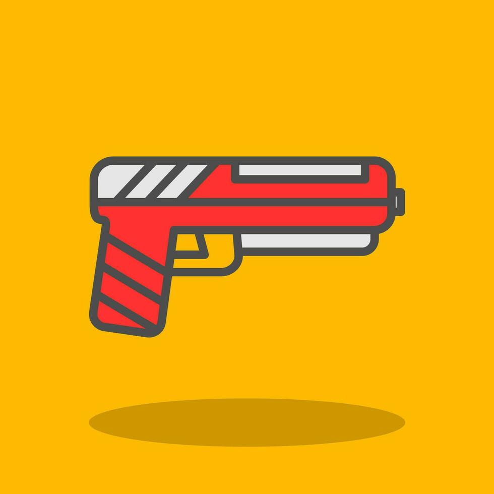 Pistol Vector Icon Design