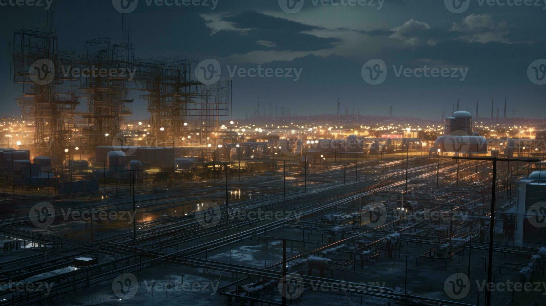 Critical infrastructure systems like power grids or water treatment plants experiencing unauthorized intrusions photo