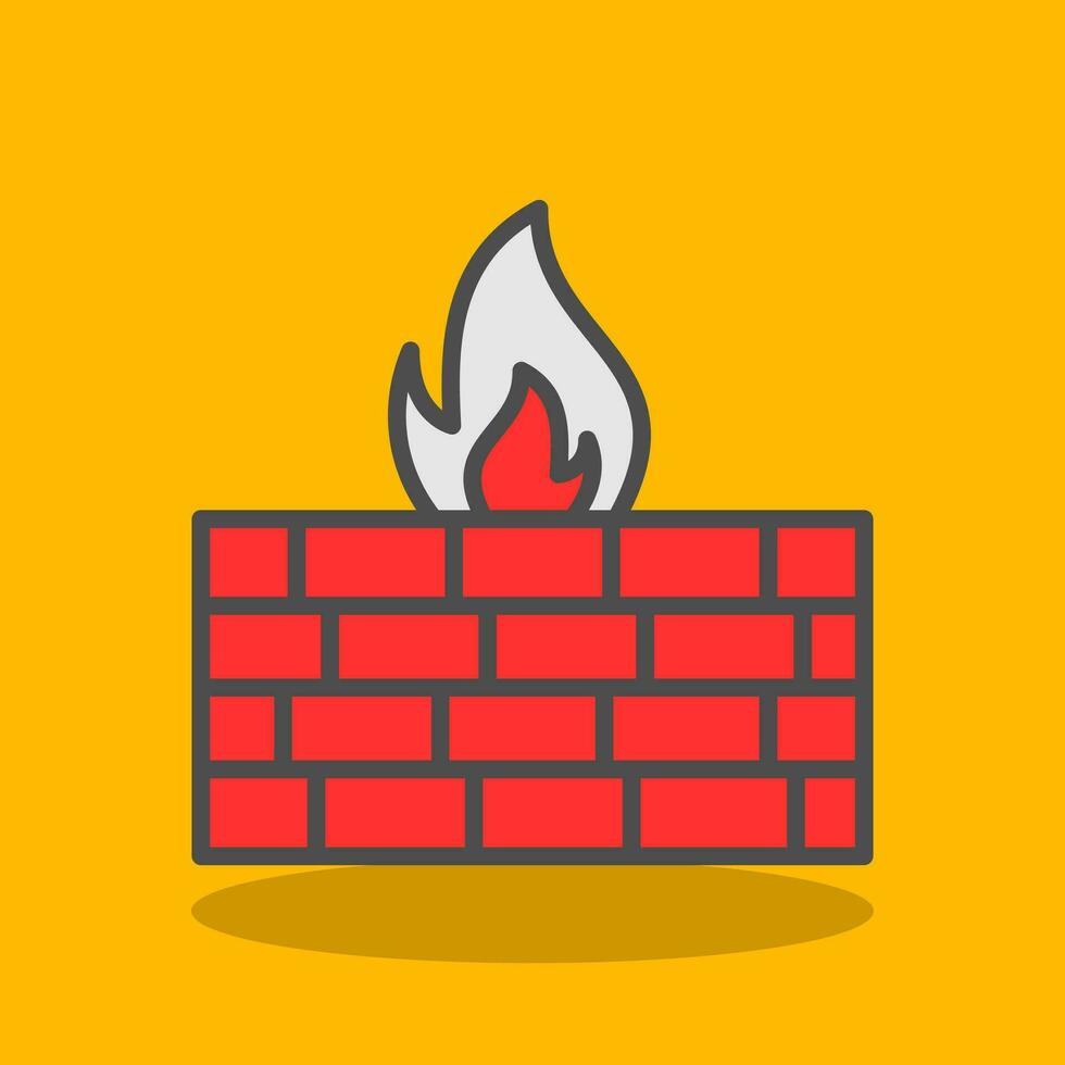 Firewall Vector Icon Design