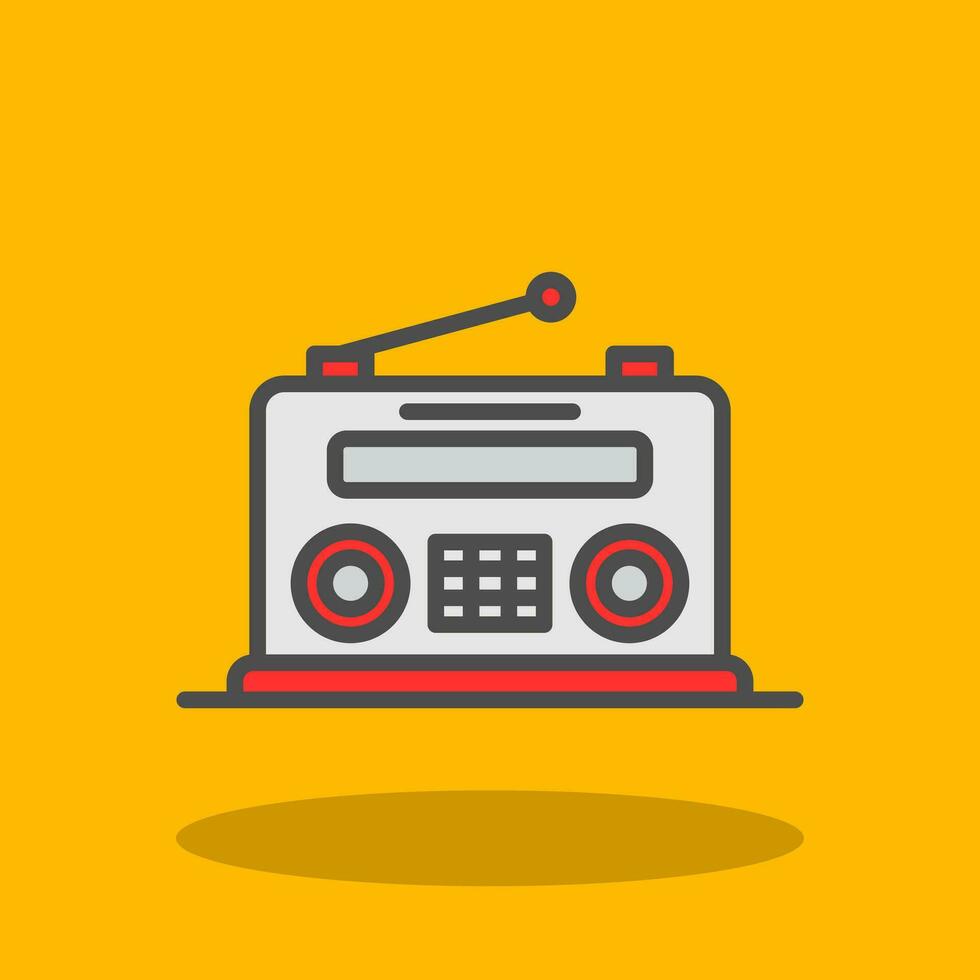 diseño de icono de vector de radio