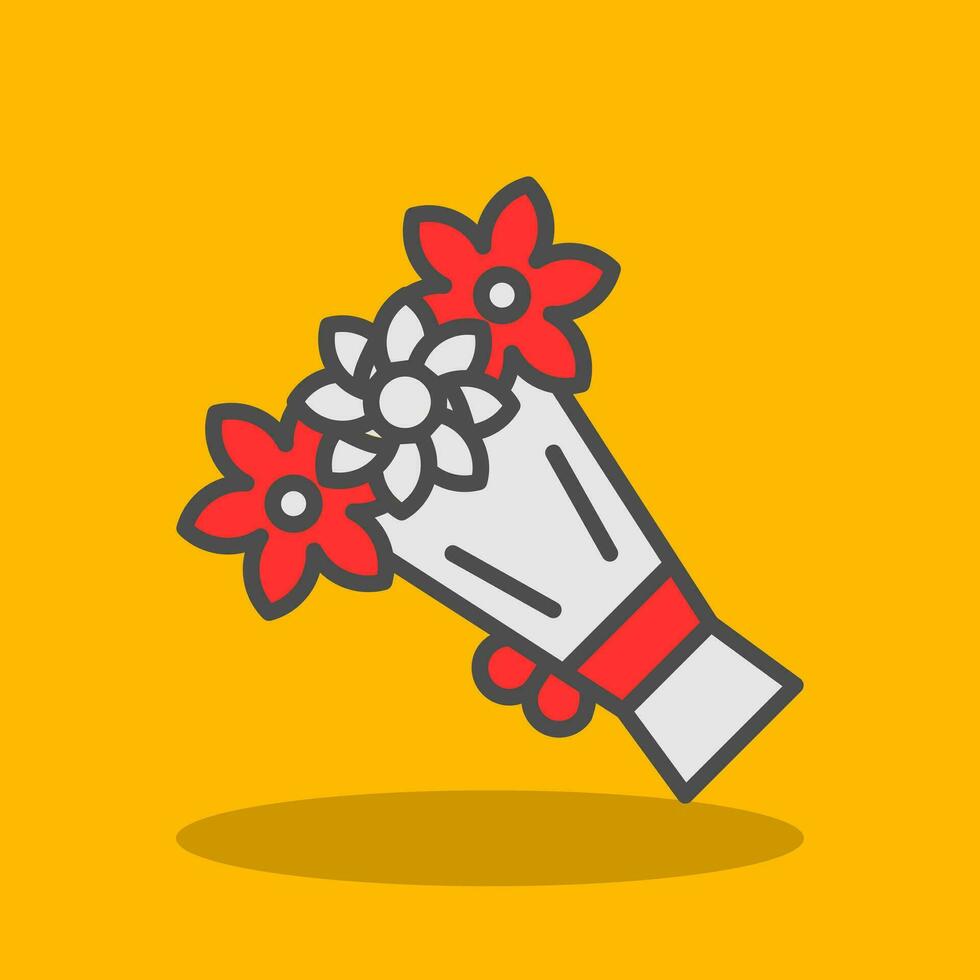 Bouquet Vector Icon Design