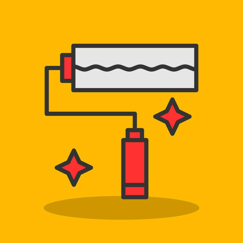 Paint Roller Vector Icon Design