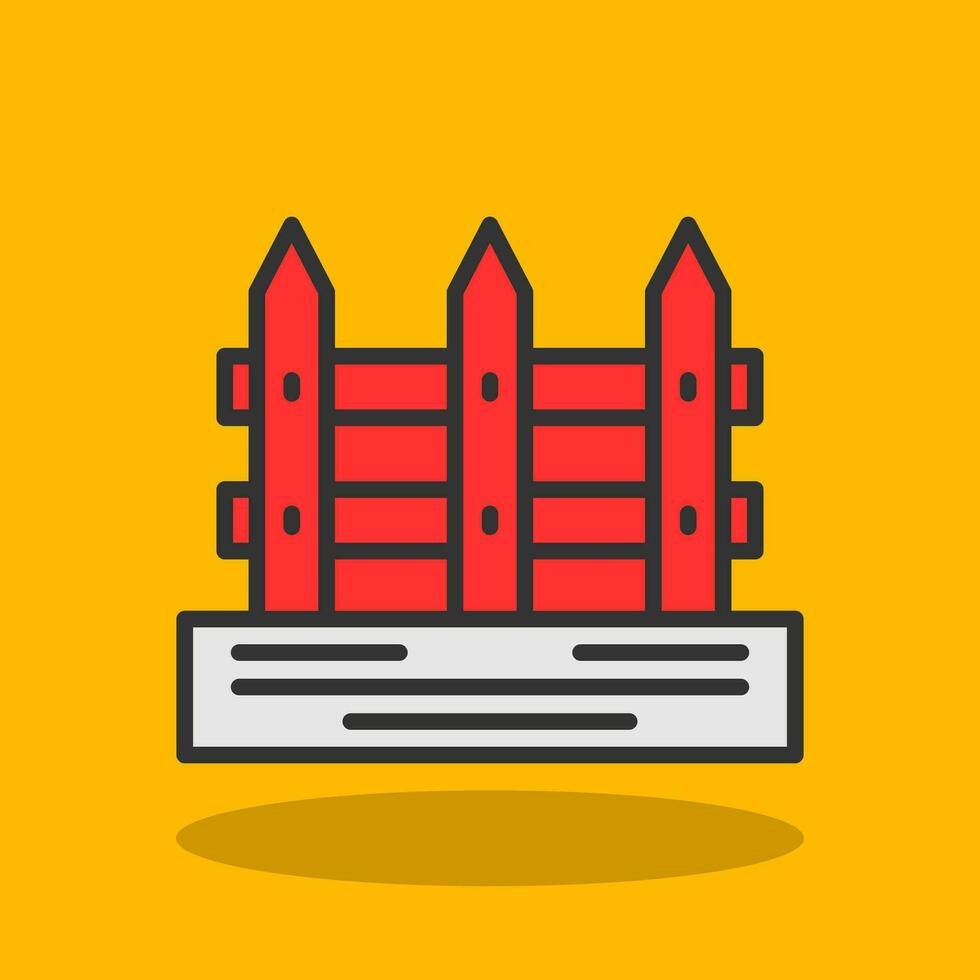 Fence Vector Icon Design