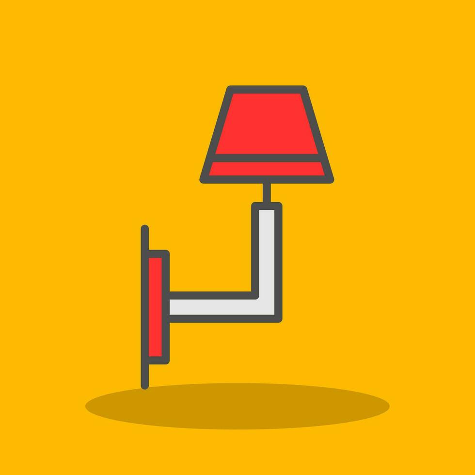 Wall Light Vector Icon Design