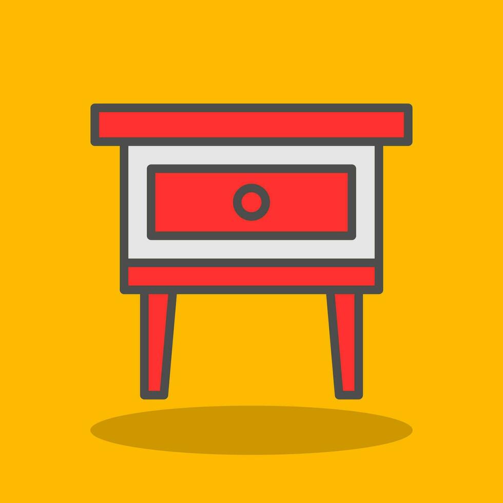 Night Stand Vector Icon Design