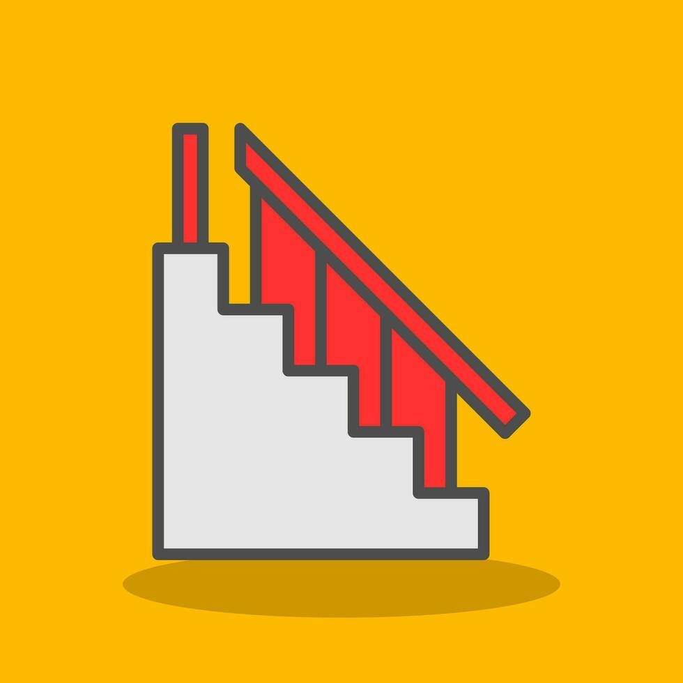 Stair Vector Icon Design