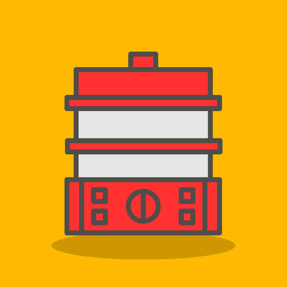 Food Steamer Vector Icon Design