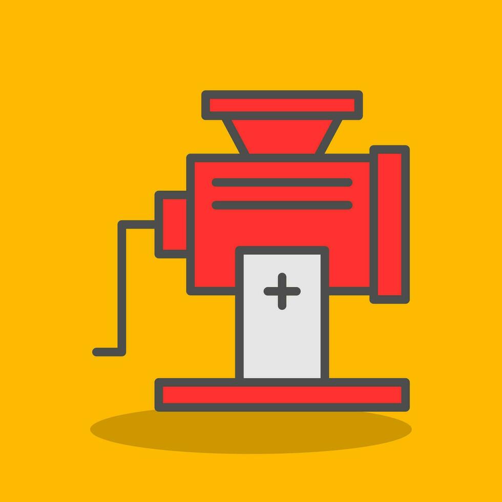 Meat Grinder Vector Icon Design