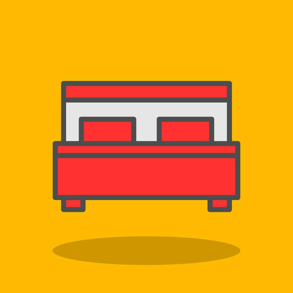 Bed Vector Icon Design