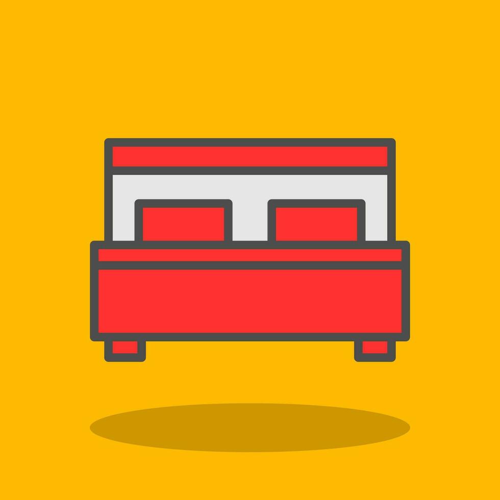 Bed Vector Icon Design