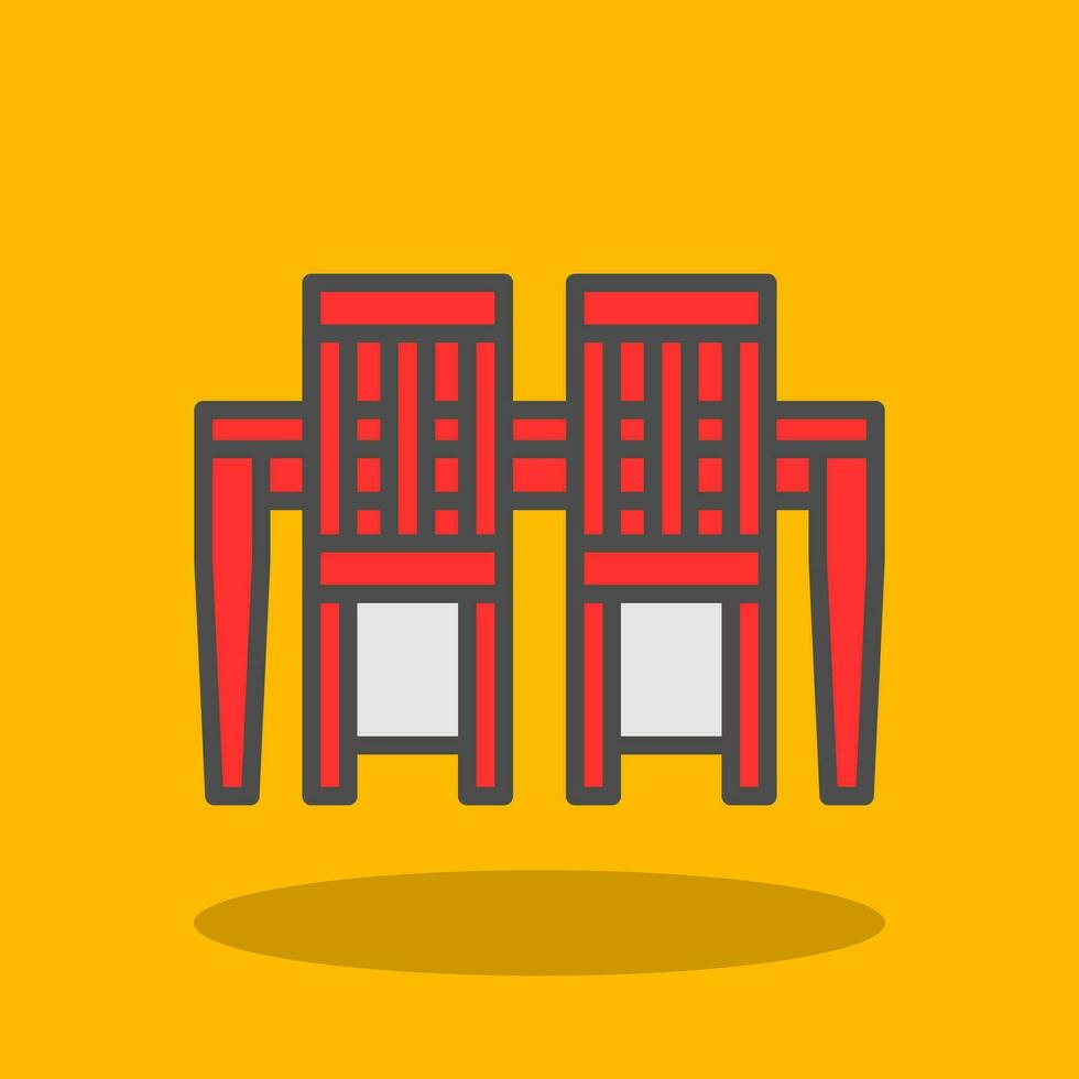 Dining Table Vector Icon Design
