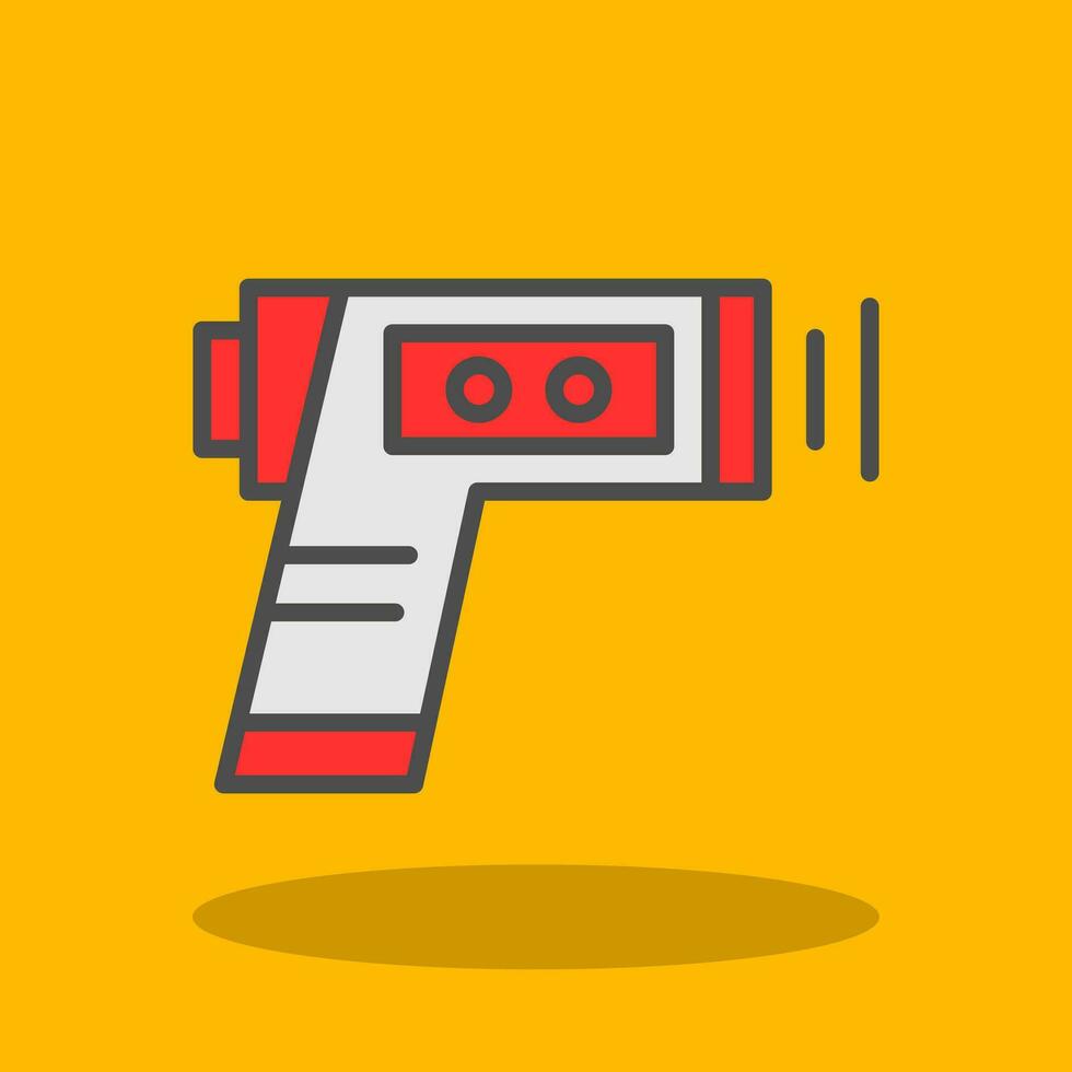 Thermometer gun Vector Icon Design