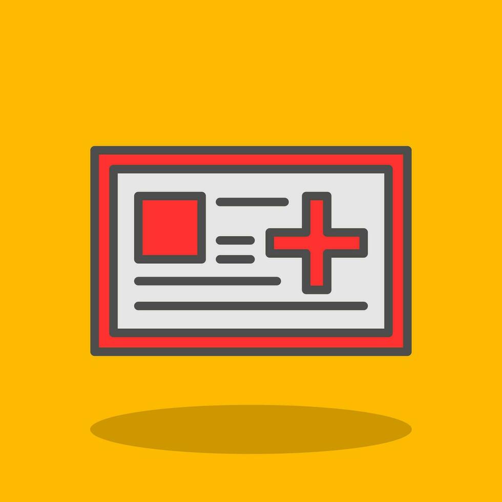 Medical card Vector Icon Design