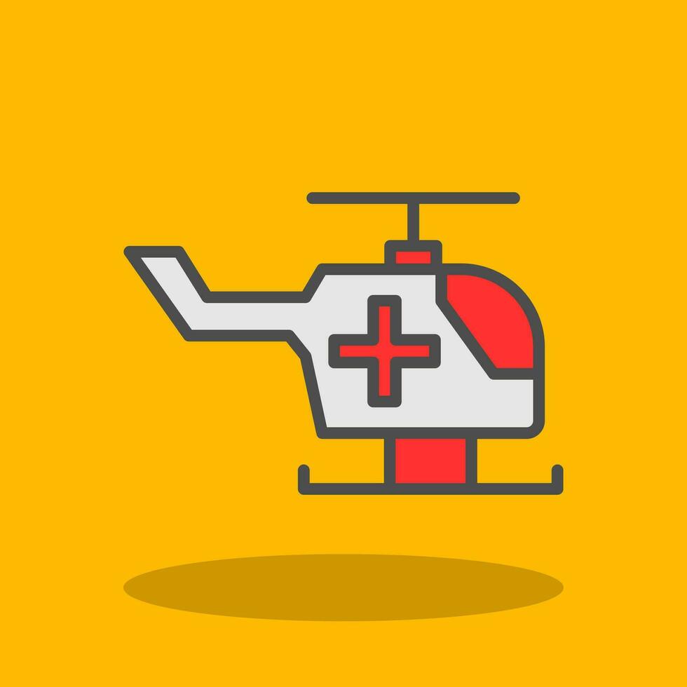 Air ambulance Vector Icon Design