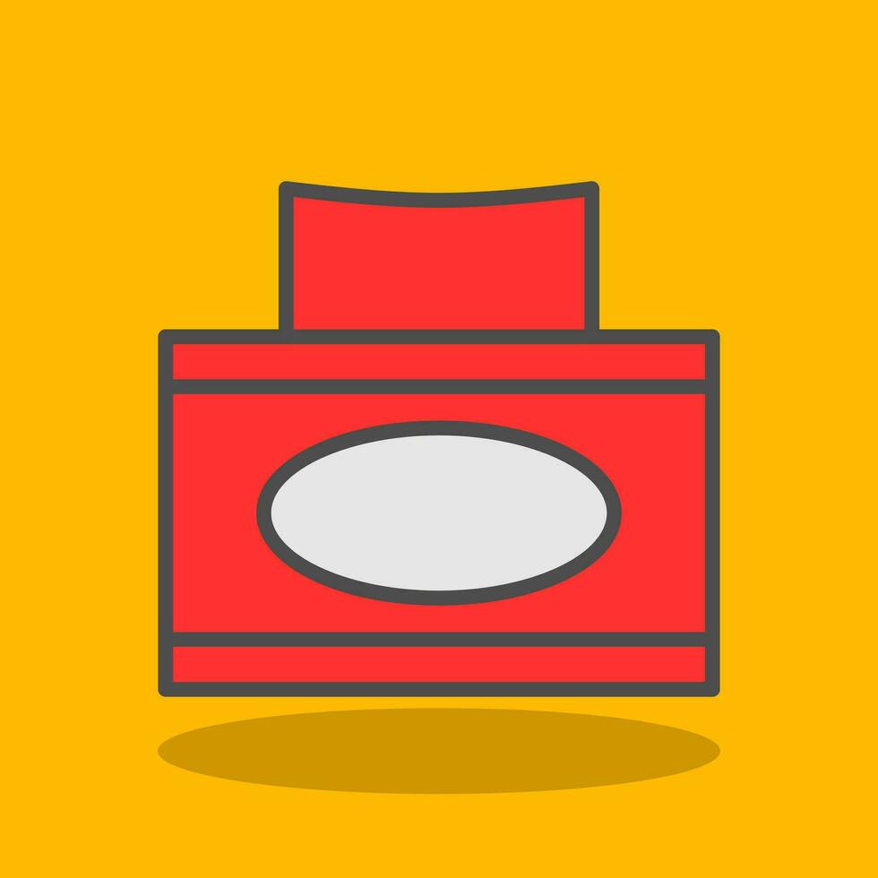 Tissue box Vector Icon Design