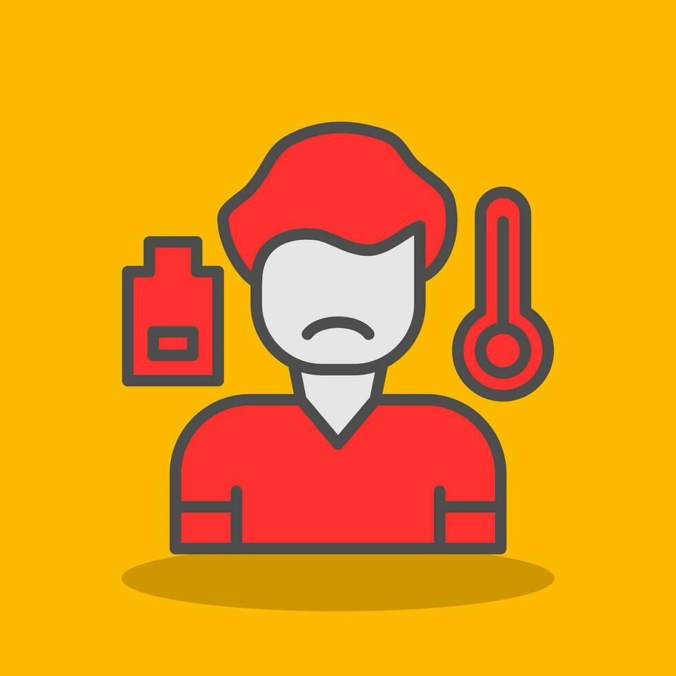 Sick boy Vector Icon Design