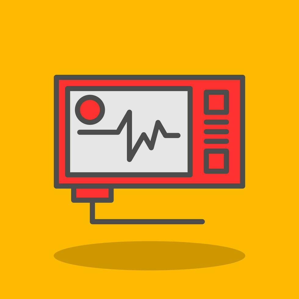 Ecg reading Vector Icon Design