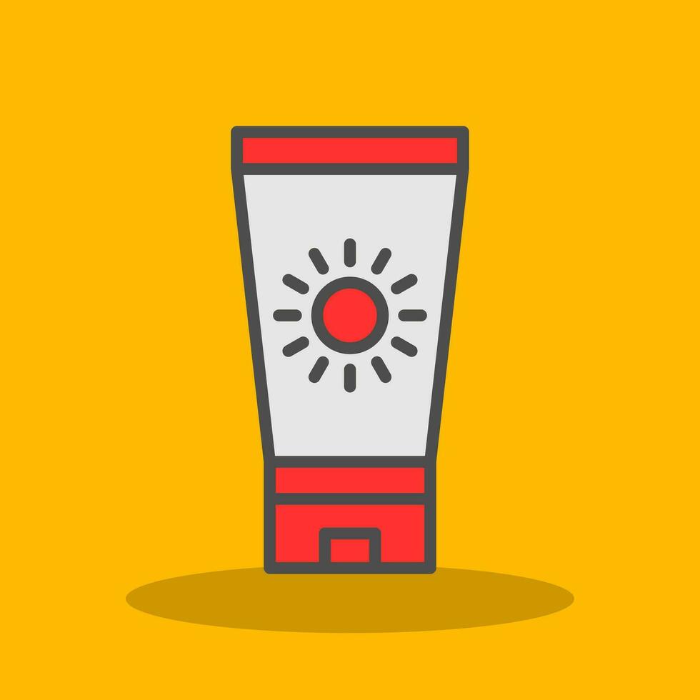 Sun block Vector Icon Design