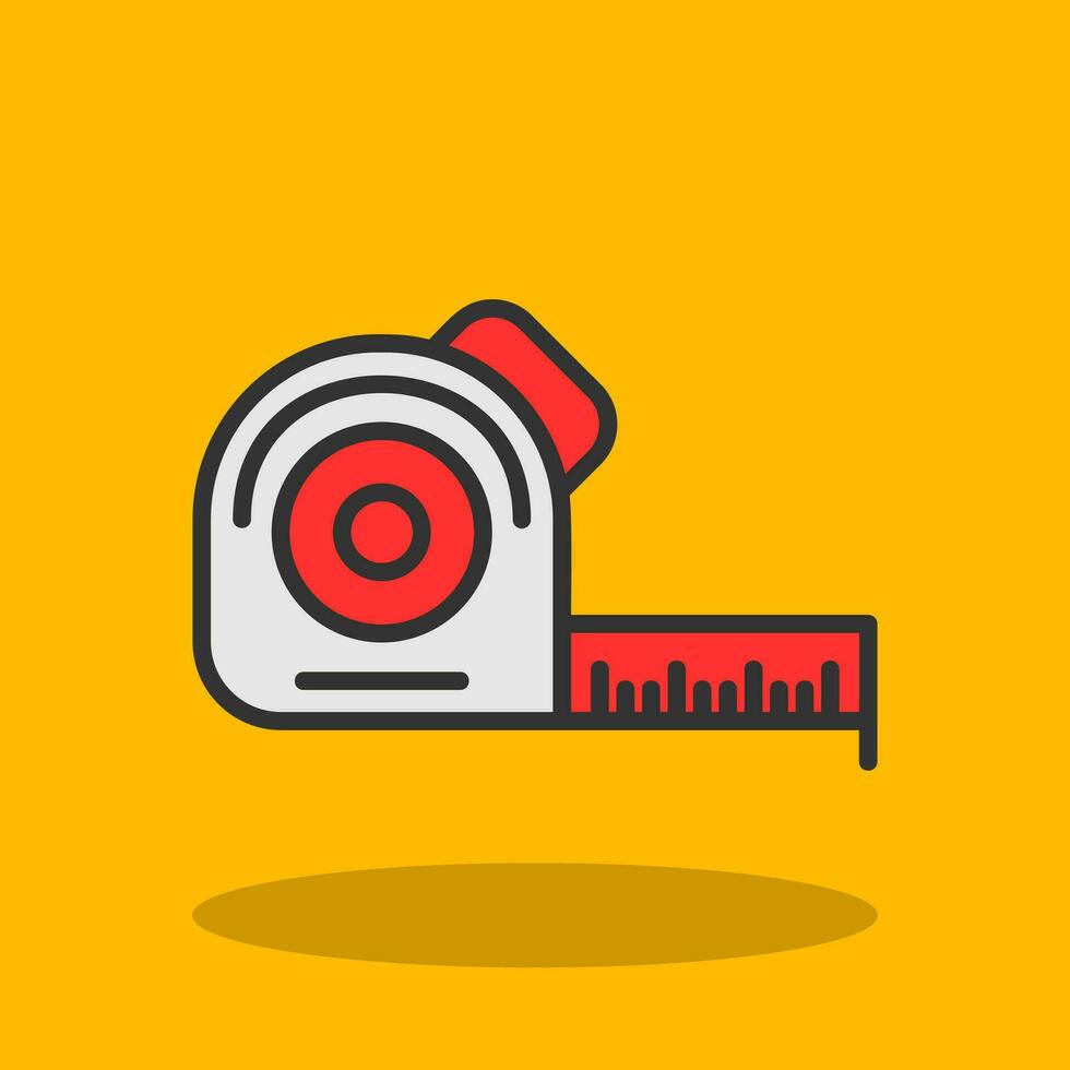Measuring tape Vector Icon Design