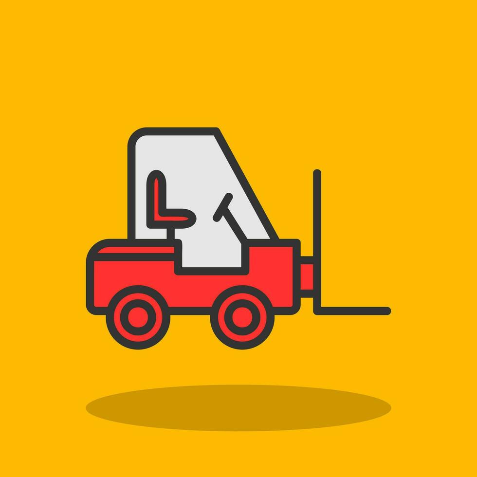 Forklift Vector Icon Design