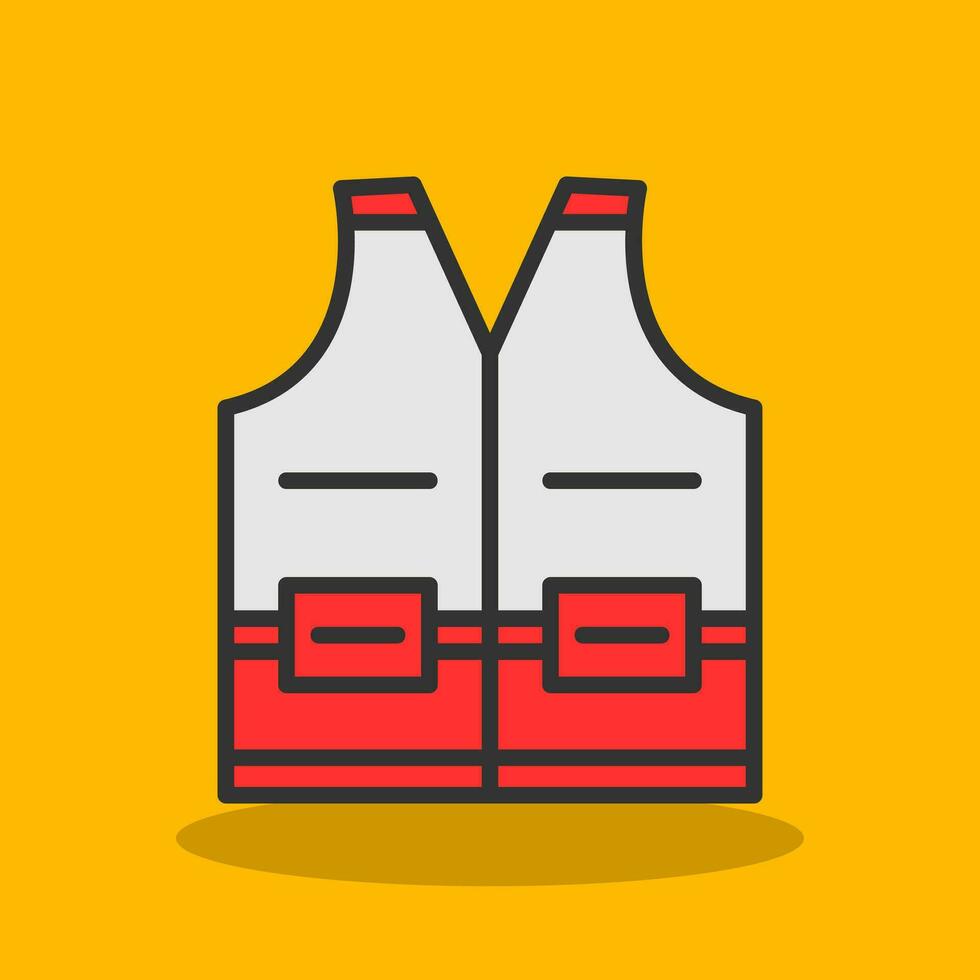 High visibility vest Vector Icon Design