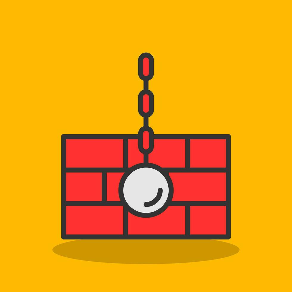 Wrecking ball Vector Icon Design