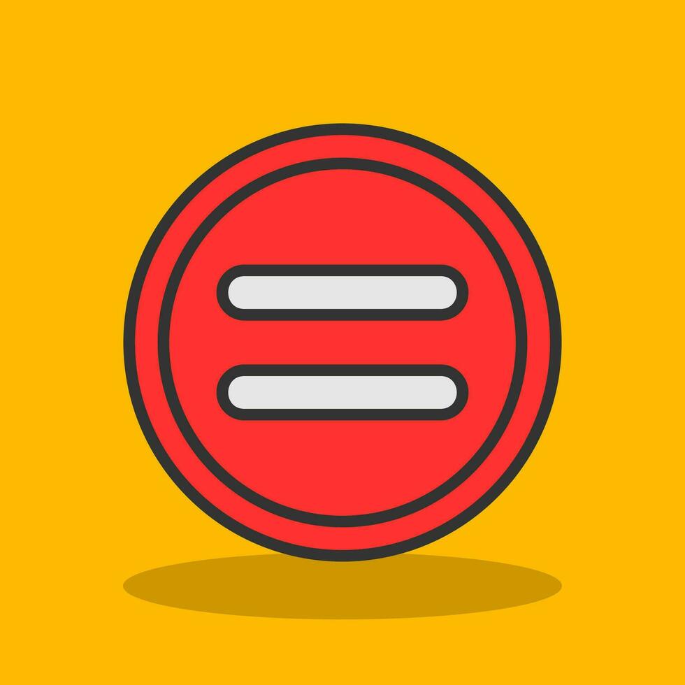 Equal Vector Icon Design