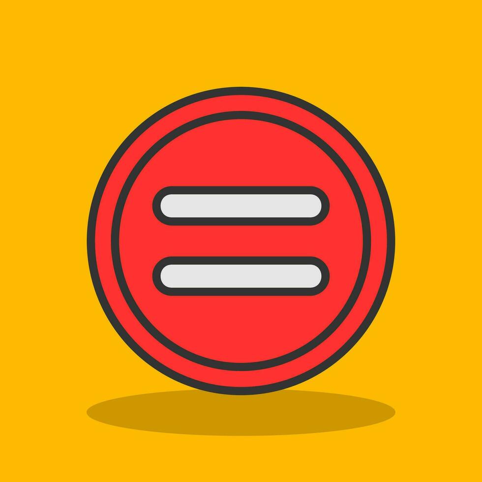 Equal Vector Icon Design