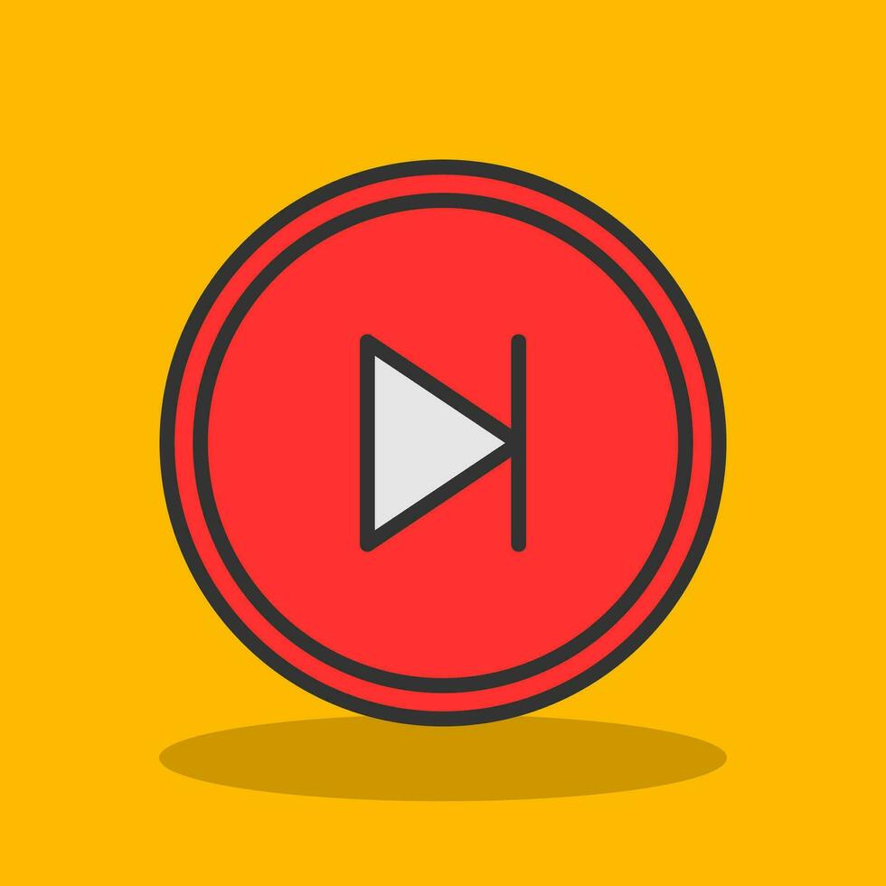 Skip Vector Icon Design