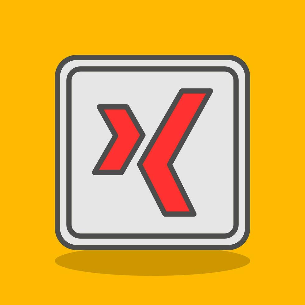 Xing Logo Vector Icon Design