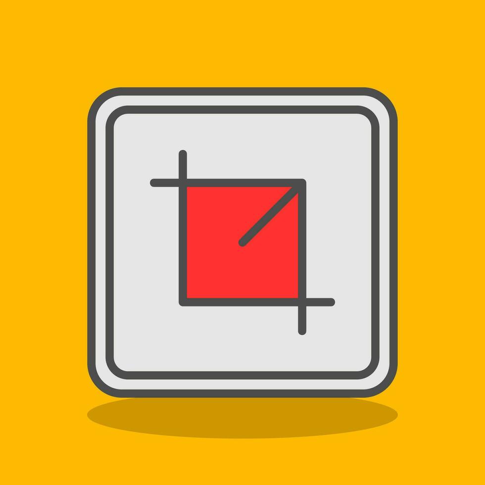 Crop Vector Icon Design