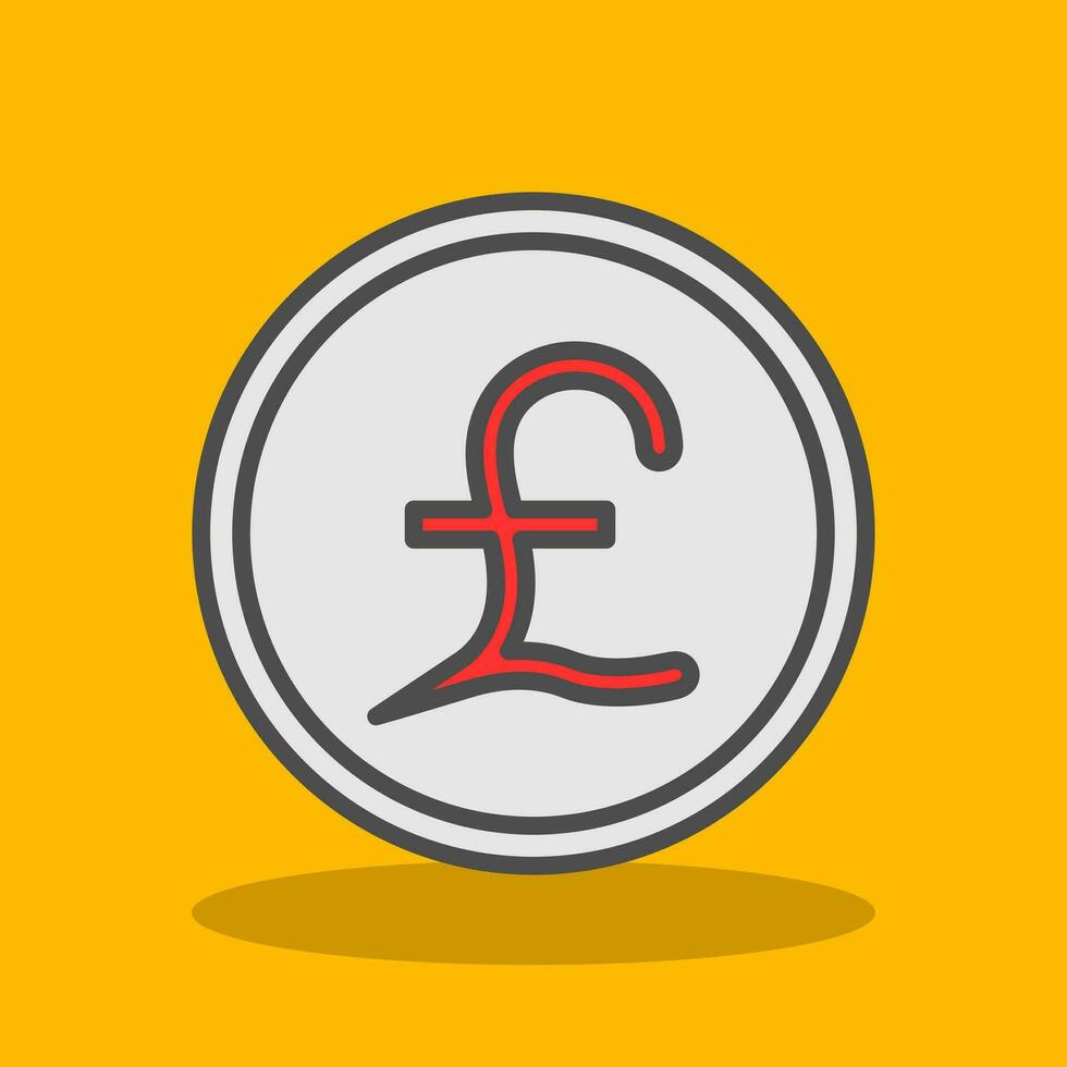 Pound Vector Icon Design