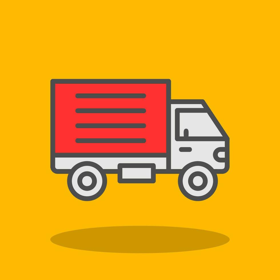 Delivery Truck Vector Icon Design