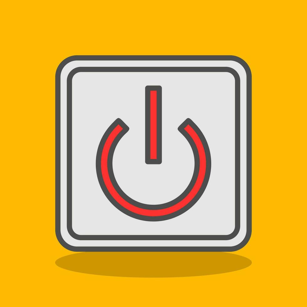 Power Button Off Vector Icon Design