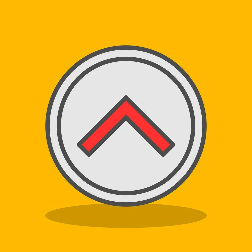 Chevron Up Vector Icon Design