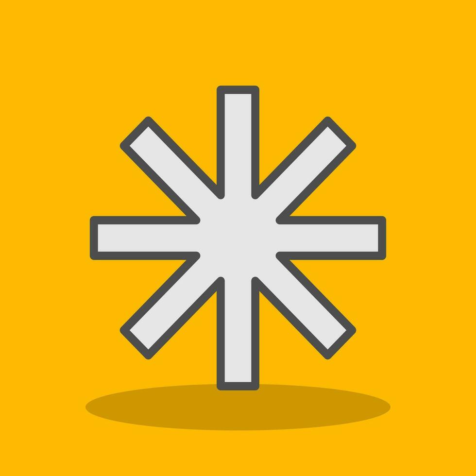 Asterisk Vector Icon Design