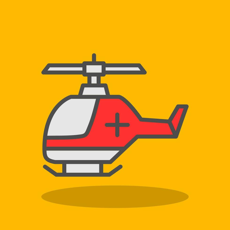 Air ambulance Vector Icon Design