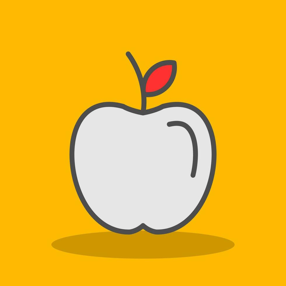 Apple fruit Vector Icon Design