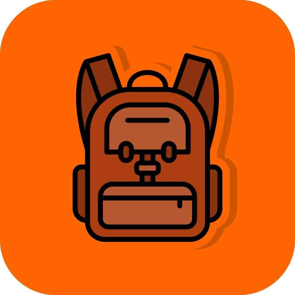 Backpack Vector Icon Design