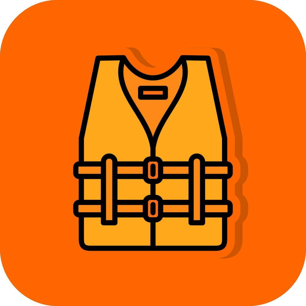 Life vest Vector Icon Design