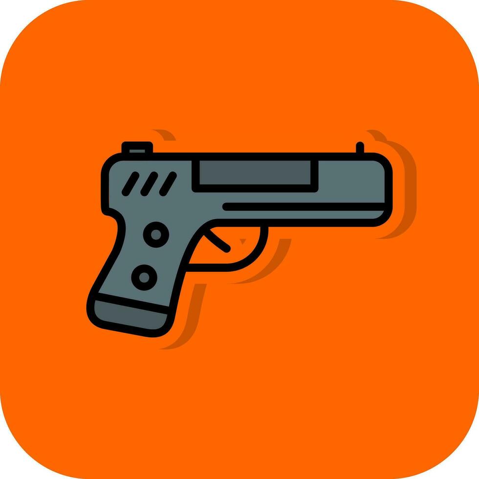 Handgun Vector Icon Design