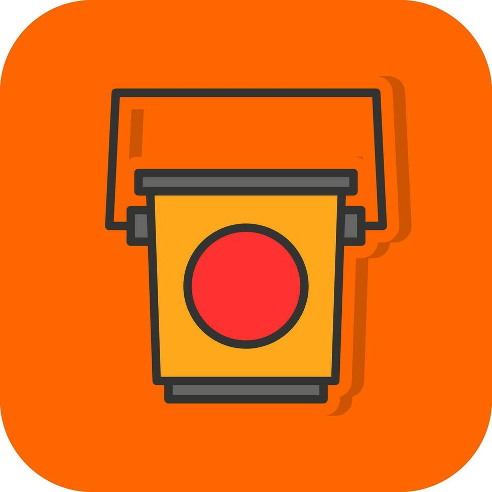 Bucket Vector Icon Design