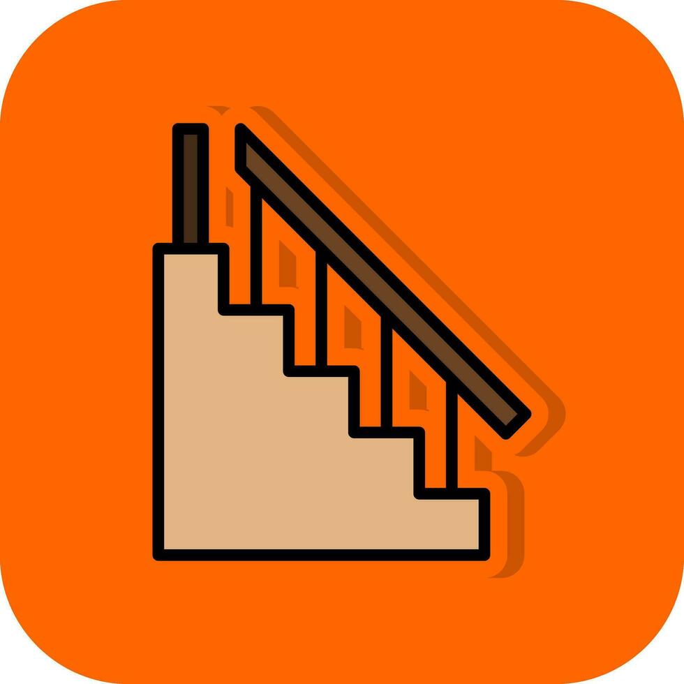 Stair Vector Icon Design