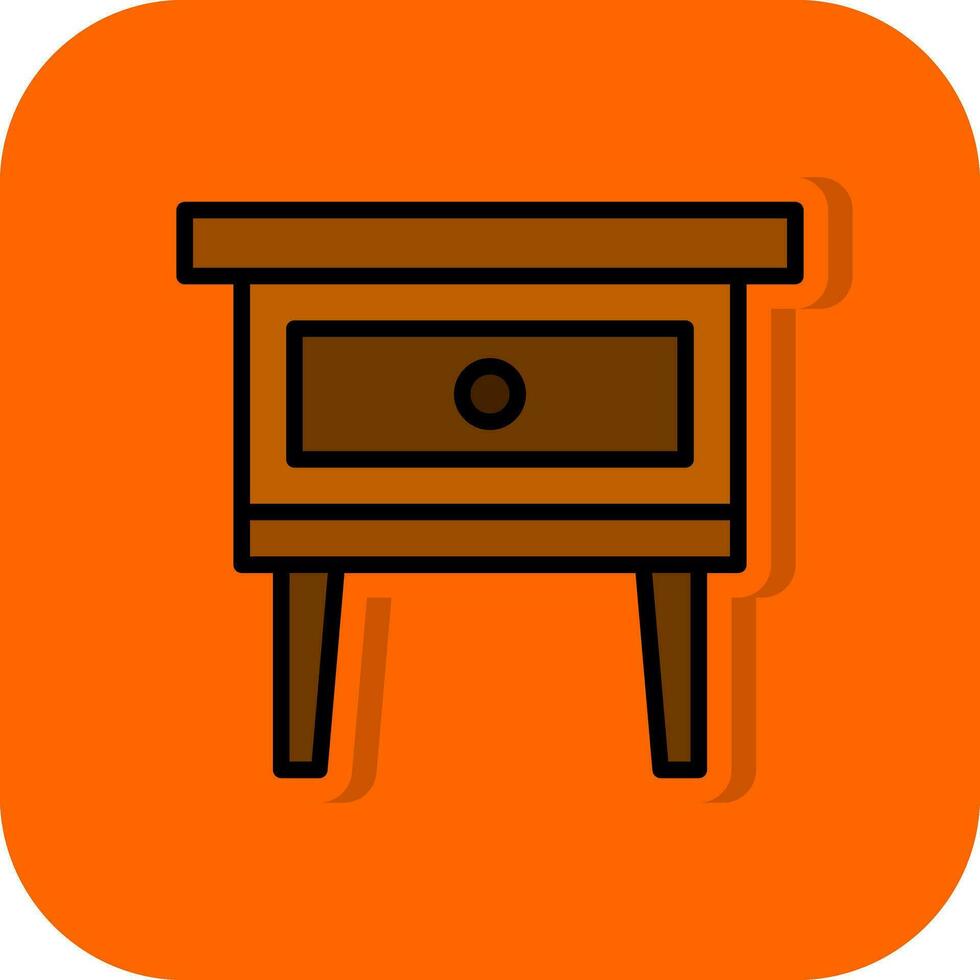 Night Stand Vector Icon Design