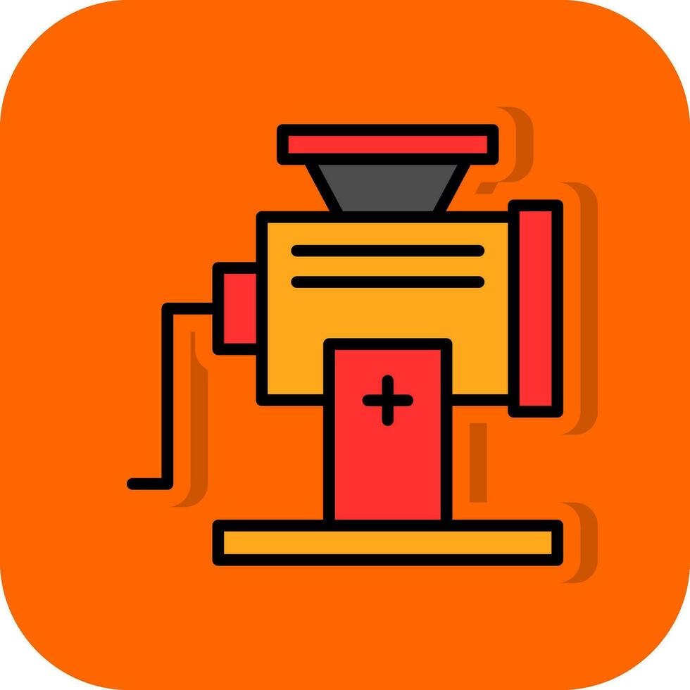 Meat Grinder Vector Icon Design