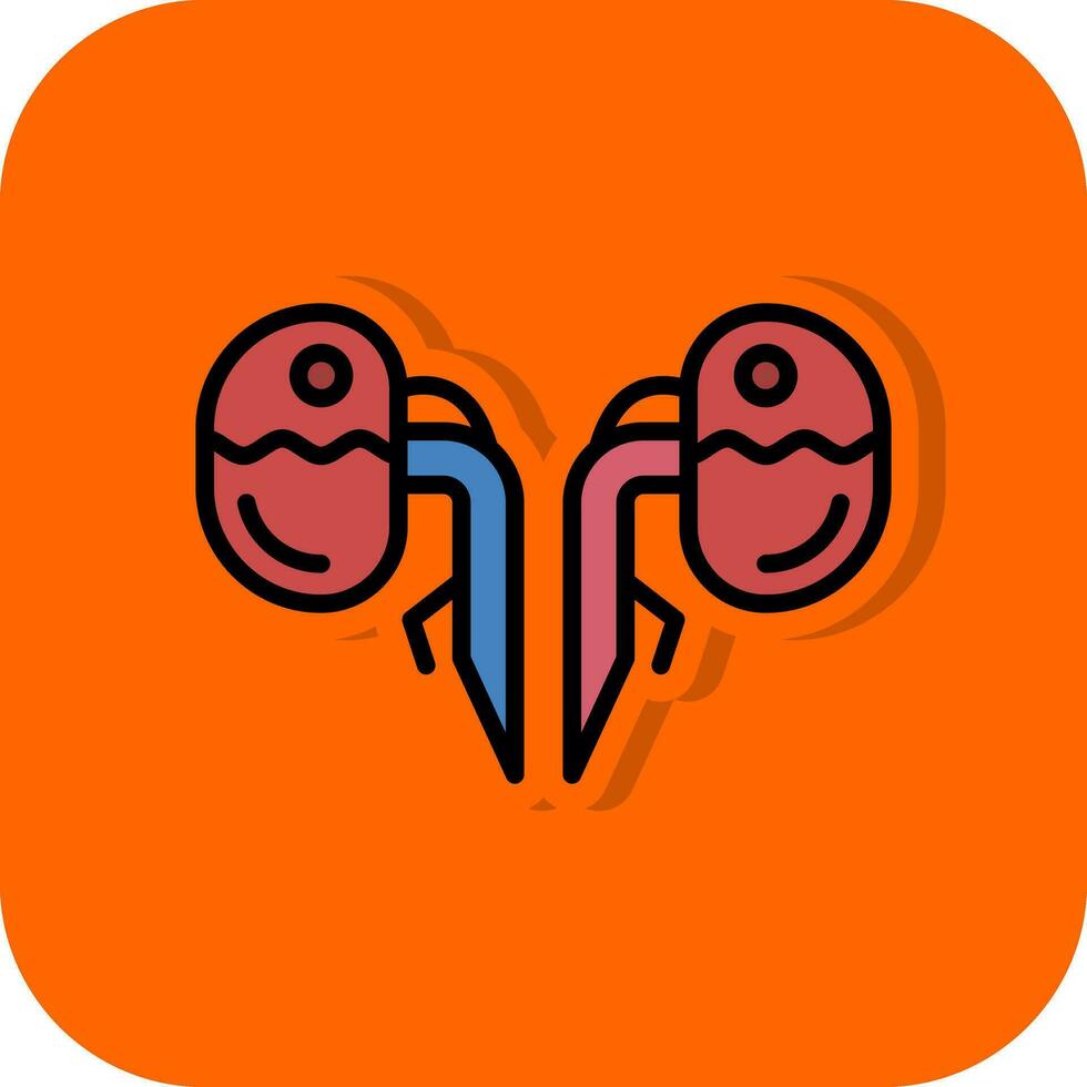 Kidneys Vector Icon Design